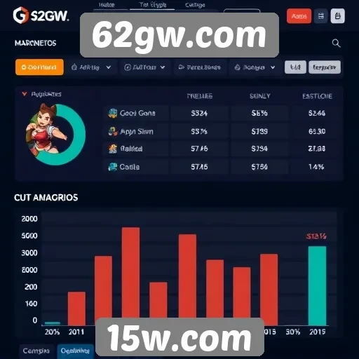 Estatísticas de usuários e engajamento no site 62gw.com
